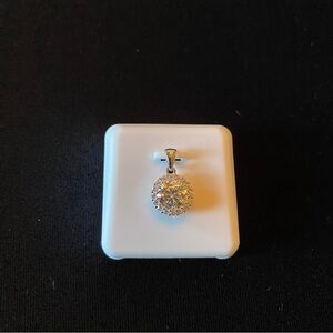 Moissanite Gemstone 1.00 CTW Silver Pendant